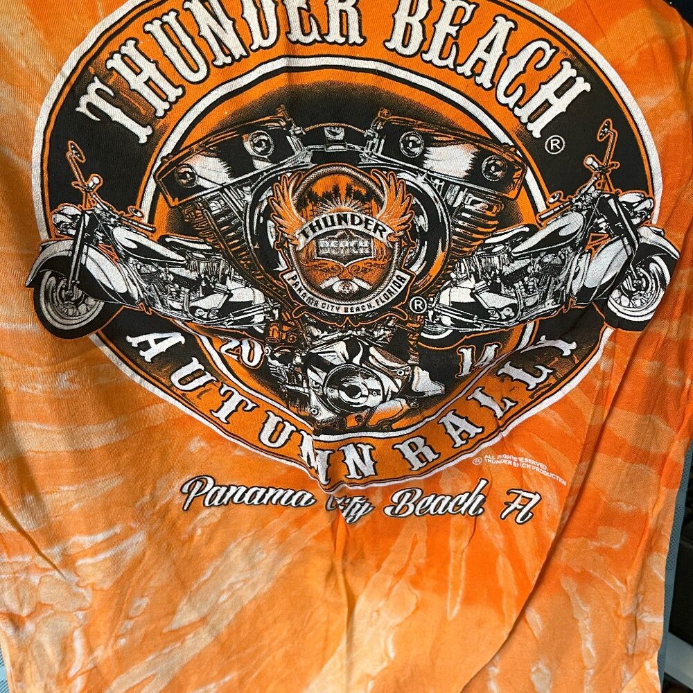 Harley Davidson Women's t-shirt Orange Thunder Beach Panama City Beach